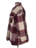 HFX Plaid Burgundy Coat Size L - photo 5