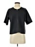 ADAY Black Short Sleeve Blouse Size XS - photo 1