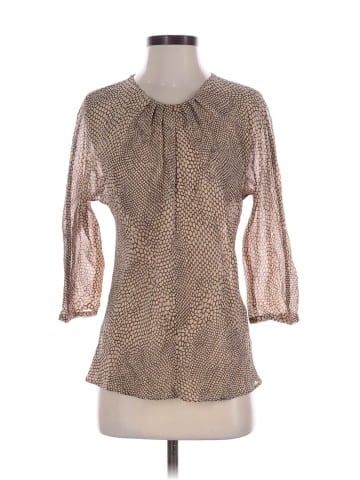 DKNY 3/4 Sleeve Silk Top (view 1)