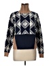 Nic + Zoe Chevron-herringbone Blue Pullover Sweater Size L - photo 1