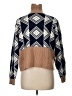 Nic + Zoe Chevron-herringbone Blue Pullover Sweater Size L - photo 2