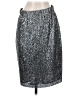 Cremieux 100% Polyester Metallic Silver Formal Skirt Size S - photo 1
