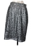 Cremieux 100% Polyester Metallic Silver Formal Skirt Size S - photo 2