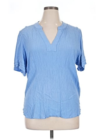 Well Worn Short Sleeve Blouse (view 1)