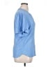 Well Worn 100% Viscose Blue Short Sleeve Blouse Size XXL - photo 4