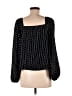 She + Sky 100% Polyester Black Long Sleeve Blouse Size M - photo 2