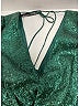 Self-Portrait 100% Polyester Green Sequin Top Size 2 - photo 6