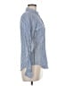 Sandra Ingrish Stripes Blue Long Sleeve Button-Down Shirt Size M - photo 4