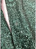 Self-Portrait 100% Polyester Green Sequin Top Size 2 - photo 7