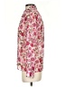 Express Outlet 100% Polyester Floral Pink Long Sleeve Blouse Size XS - photo 5