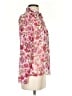 Express Outlet 100% Polyester Floral Pink Long Sleeve Blouse Size XS - photo 4