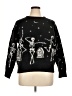 Romwe Graphic Black Pullover Sweater Size XL (estimated) - photo 1