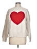 Old Navy Hearts Silver Pullover Sweater Size L - photo 1