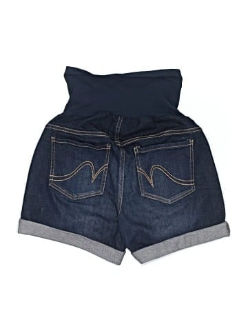 Indigo Blue Denim Shorts (view 2)