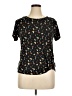 Self Esteem Black Short Sleeve Top Size XL - photo 1