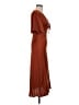 showpo 100% Polyester Solid Brown Casual Dress Size 2 - photo 4