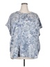 Cupio Blue Short Sleeve Blouse Size 2X - photo 1