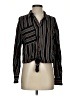 Zara Stripes Black Long Sleeve Blouse Size XS - photo 1