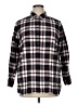 Coldwater Creek Plaid Black Long Sleeve Button-Down Shirt Size 1X - photo 1