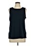Ann Taylor Factory 100% Polyester Black Sleeveless Top Size L - photo 1