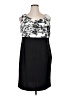 Maurices Graphic Black Cocktail Dress Size 16 - photo 1