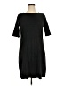 Fair Indigo Solid Black Casual Dress Size XL - photo 1