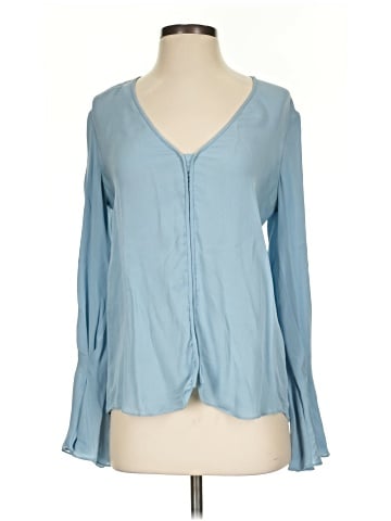 Joie Long Sleeve Silk Top (view 1)