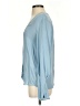 Joie 100% Silk Blue Long Sleeve Silk Top Size S - photo 5