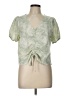 Gilli Green Short Sleeve Blouse Size L - photo 1