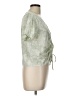 Gilli Green Short Sleeve Blouse Size L - photo 4