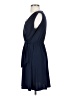 Tahari Solid Blue Cocktail Dress Size S - photo 5
