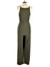 Kaileigh Solid Green Jumpsuit Size M - photo 2