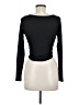 DAZY Black Long Sleeve Henley Size M - photo 2