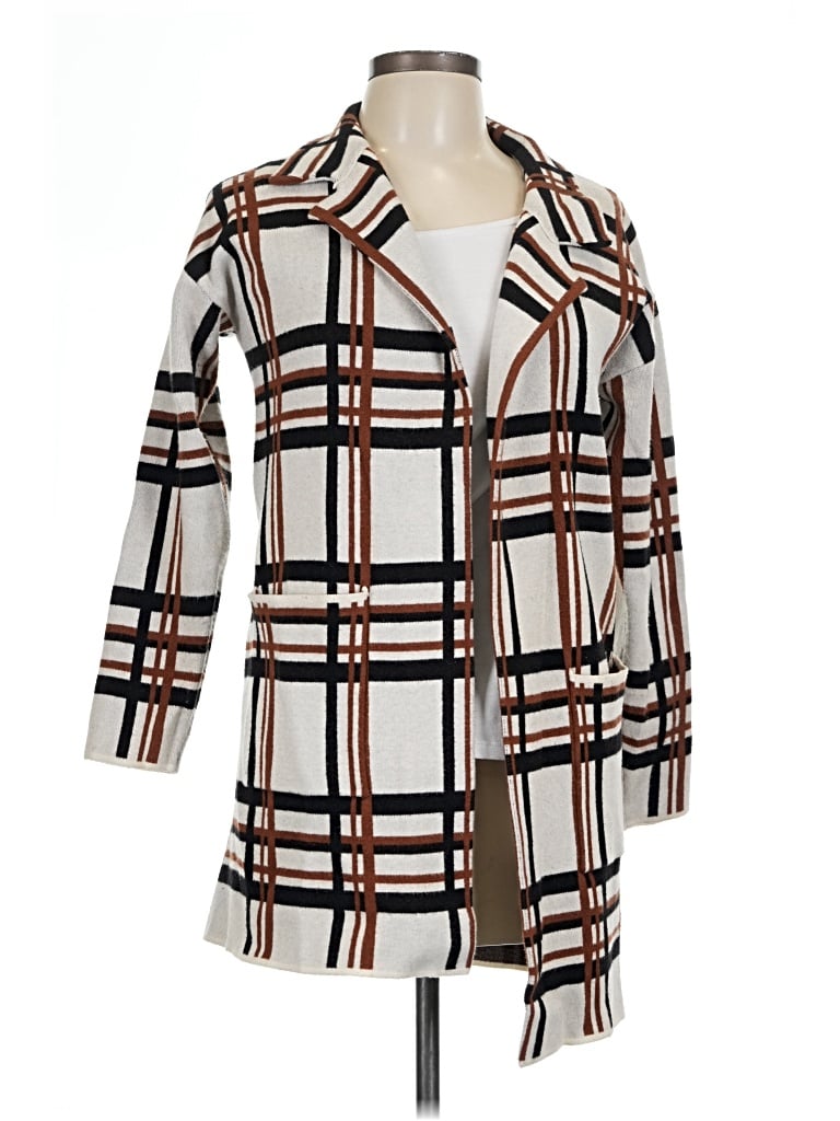 Pre-owned Assorted Brands Cardigan Sweater In Ivory