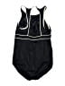 Lands' End Solid Black One Piece Swimsuit Size 10L - photo 2