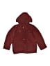 Perry Ellis 100% Polyester Solid Burgundy Coat Size 7 - photo 1
