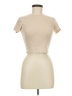 Bershka Tan Short Sleeve Top Size M - photo 1