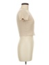 Bershka Tan Short Sleeve Top Size M - photo 4