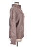 Cupcakes & Cashmere Pink Brown Turtleneck Sweater Size XL - photo 4