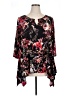 Avenue Black 3/4 Sleeve Blouse Size 14 Plus - photo 1