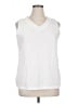 Assorted Brands 100% Cotton White Sleeveless Blouse Size XL - photo 1