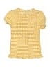 Assorted Brands 100% Cotton Yellow Short Sleeve Blouse Size 8 - photo 1