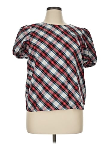 J.Crew Factory Store Short Sleeve Blouse (view 1)