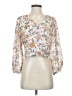 J by Joie 100% Polyester Ivory 3/4 Sleeve Blouse Size S - photo 1
