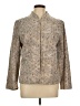 Chico's 100% Polyester Animal Print Gold Blazer Size Lg (2) - photo 1