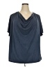 Green Envelope Gray Short Sleeve Top Size 3X - photo 1