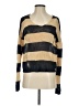 BCBGMAXAZRIA Stripes Gold Pullover Sweater Size S - photo 1