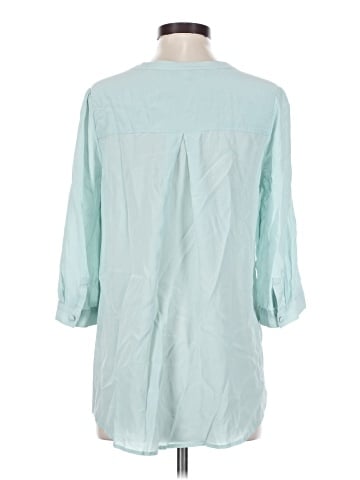 Annie Griffin 3/4 Sleeve Silk Top (view 2)