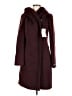 Cole Haan Burgundy Wool Coat Size 8 - photo 1