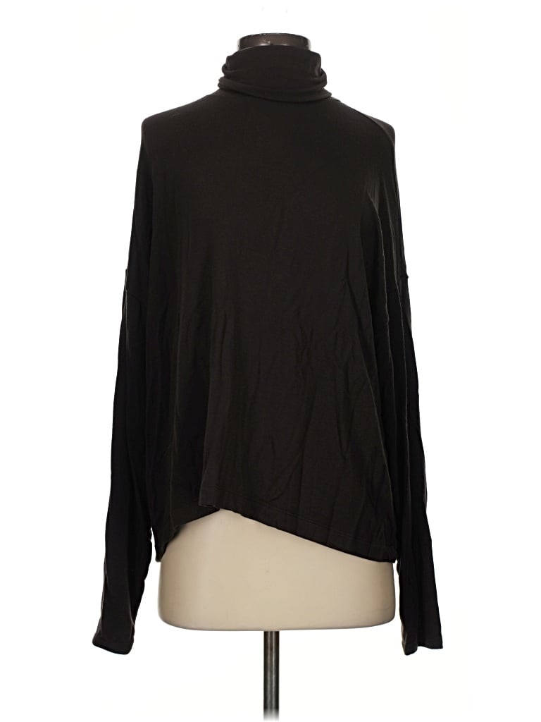Bleusalt Turtleneck Sweater: Black Tops - Size 2